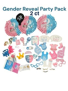 Gender Reveal Party Decor Packs (2)  ~ NEW